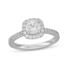 Thumbnail Image 1 of Neil Lane Round-Cut Diamond Cushion Halo Engagement Ring 1-3/8 ct tw 14K White Gold