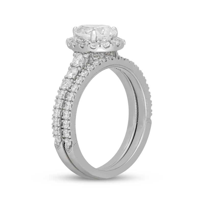 Main Image 2 of Neil Lane Pear-Shaped Diamond Halo Bridal Set 1-7/8 ct tw 14K White Gold
