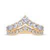 Thumbnail Image 3 of KAY Lab-Grown Diamonds Round & Emerald-Cut Chevron Ring 1-1/2 ct tw 14K Yellow Gold