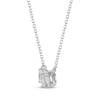 Thumbnail Image 2 of Pear-Shaped Diamond Three-Stone Necklace 1/3 ct tw 10K White Gold 18"