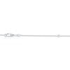 Thumbnail Image 4 of Emerald-Cut Pink Lab-Created Sapphire Solitaire Necklace Sterling Silver 18"