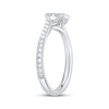 Thumbnail Image 2 of Multi-Diamond Pear & Rectangle Toi et Moi Fashion Ring 1/6 ct tw 10K White Gold