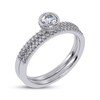 Thumbnail Image 2 of Adore Round-Cut Diamond Bezel-Set Bridal Set 1/2 ct tw 14K White Gold