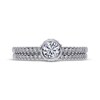 Thumbnail Image 3 of Adore Round-Cut Diamond Bezel-Set Bridal Set 1/2 ct tw 14K White Gold
