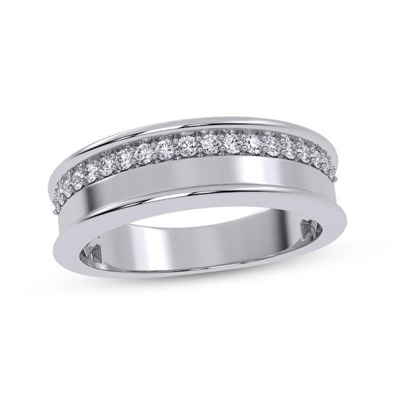 Adore Men's Diamond Wedding Band 1/4 ct tw 14K White Gold