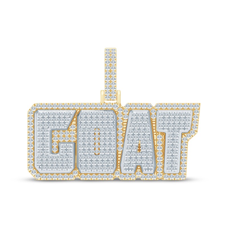 Main Image 1 of Men's Diamond "GOAT" Charm 3/4 ct tw 10K Yellow Gold