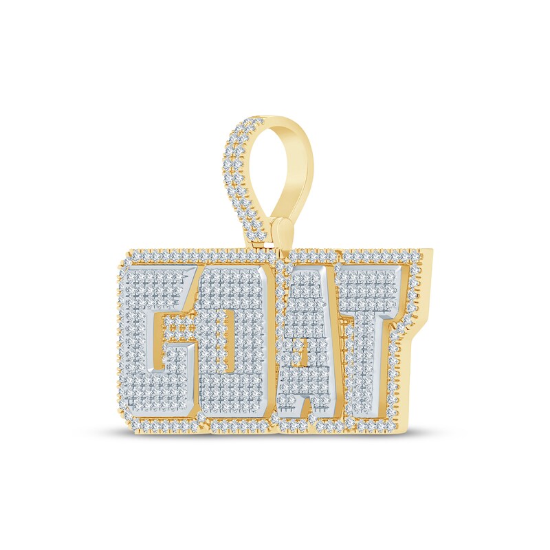 Main Image 2 of Men's Diamond "GOAT" Charm 3/4 ct tw 10K Yellow Gold