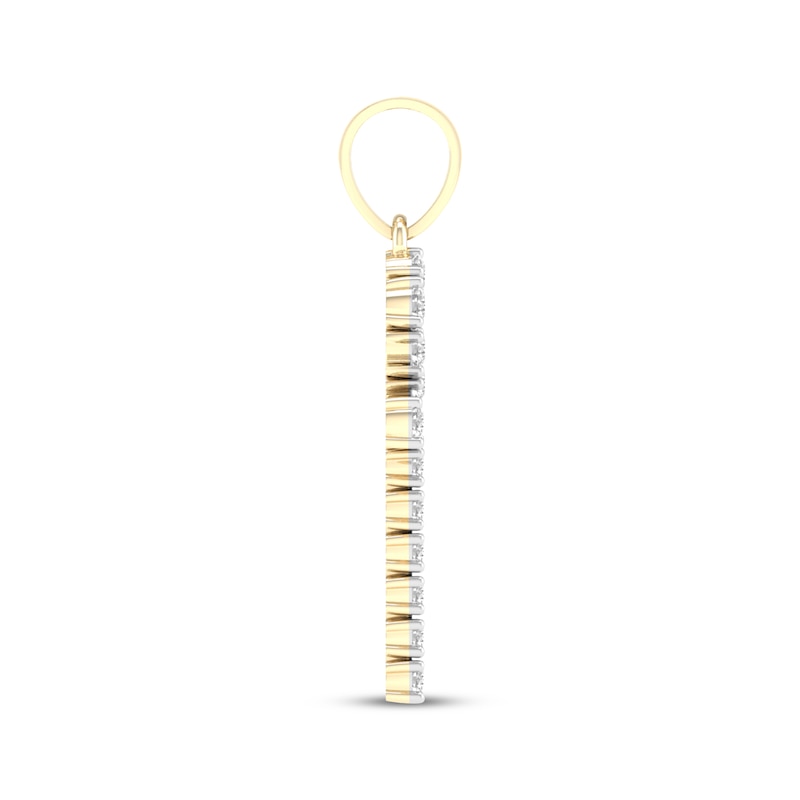 Main Image 3 of KAY Lab-Grown Diamonds Men's Ankh Charm 1 ct tw 10K Yellow Gold