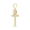 Thumbnail Image 4 of KAY Lab-Grown Diamonds Men's Ankh Charm 1 ct tw 10K Yellow Gold