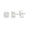 Thumbnail Image 3 of Multi-Diamond Stud Earrings 1/10 ct tw Sterling Silver