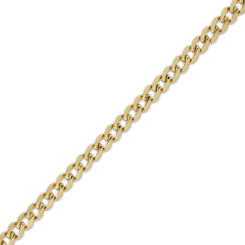 Main Image 2 of 4.5mm Cuban Curb Chain Necklace Semi-Solid 10K Yellow Gold 22"