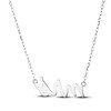 Thumbnail Image 2 of "Mrs." Necklace Sterling Silver 18"