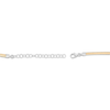 Thumbnail Image 3 of 3mm Omega Chain Necklace Solid 10K Two-Tone Gold 20"