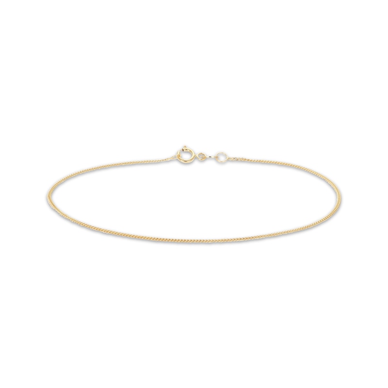 Main Image 3 of Curb, Herringbone & Paperclip Link Chain Bracelet Set Solid 10K Yellow Gold 7.5"