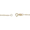 Thumbnail Image 7 of Curb, Herringbone & Paperclip Link Chain Bracelet Set Solid 10K Yellow Gold 7.5"