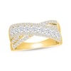 Thumbnail Image 1 of KAY Lab-Grown Diamonds Crossover Fashion Ring 1 ct tw 10K Yellow Gold