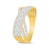 Thumbnail Image 2 of KAY Lab-Grown Diamonds Crossover Fashion Ring 1 ct tw 10K Yellow Gold