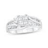 Thumbnail Image 1 of Adore Princess-Cut Quad Diamond Engagement Ring 3/4 ct tw 14K White Gold