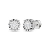 Thumbnail Image 1 of Men's Multi-Diamond Stud Earrings 1/4 ct tw Sterling Silver