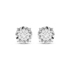 Thumbnail Image 2 of Men's Multi-Diamond Stud Earrings 1/4 ct tw Sterling Silver