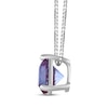 Thumbnail Image 2 of Lab-Created Alexandrite Solitaire Necklace Sterling Silver 18"