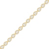Thumbnail Image 2 of KAY Lab-Grown Diamonds Teardrop Link Bracelet 1/4 ct tw 24K Yellow Gold Vermeil Sterling Silver 7.25"