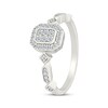 Thumbnail Image 2 of Multi-Diamond Geometric Shank Fashion Ring 1/5 ct tw Sterling Silver