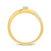Thumbnail Image 3 of Diamond Bypass Promise Ring 1/10 ct tw 10K Yellow Gold