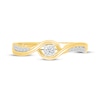 Thumbnail Image 4 of Diamond Bypass Promise Ring 1/10 ct tw 10K Yellow Gold