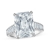 Thumbnail Image 1 of Adore Lab-Grown Diamonds Radiant-Cut Engagement Ring 11 ct tw 14K White Gold