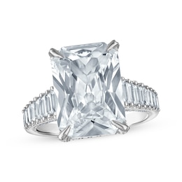 Adore Lab-Grown Diamonds Radiant-Cut Engagement Ring 11 ct tw 14K White Gold