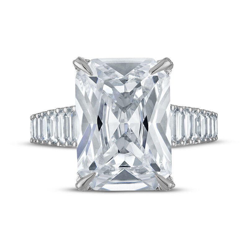 Main Image 3 of Adore Lab-Grown Diamonds Radiant-Cut Engagement Ring 11 ct tw 14K White Gold