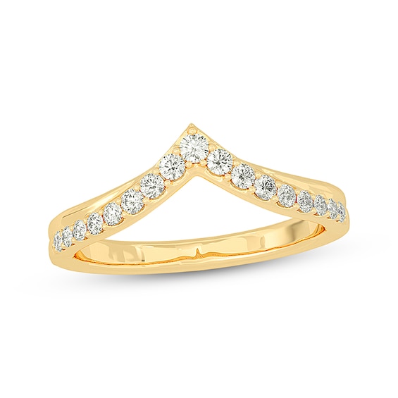 Adore Diamond Chevron Band 1/4 ct tw 14K Yellow Gold