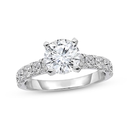 Adore Lab-Grown Diamonds Round-Cut Engagement Ring 3 ct tw 18K White Gold