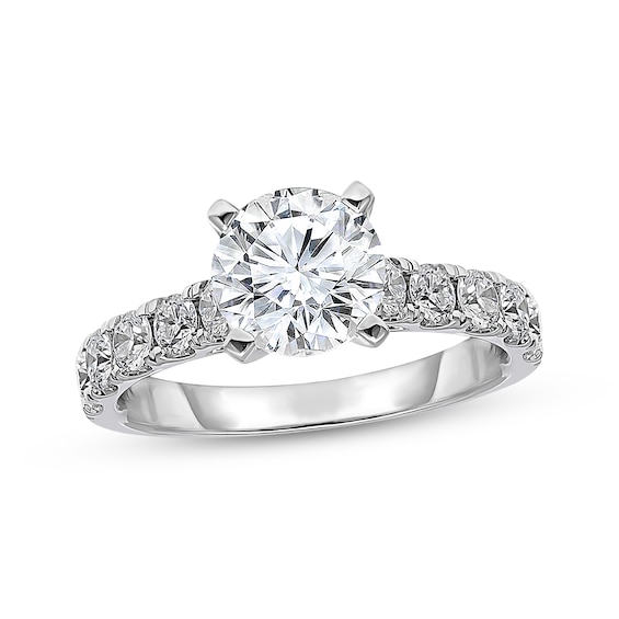 Adore Lab-Grown Diamonds Round-Cut Engagement Ring 3 ct tw 18K White Gold