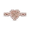 Thumbnail Image 2 of Neil Lane Heart-Shaped Morganite Engagement Ring 1/2 ct tw Diamonds 14K Rose Gold