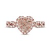 Thumbnail Image 3 of Neil Lane Heart-Shaped Morganite Engagement Ring 1/2 ct tw Diamonds 14K Rose Gold