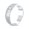 Thumbnail Image 2 of Men's Lab-Grown Diamonds Wedding Band 1 ct tw 14K White Gold
