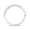 Thumbnail Image 3 of Men's Lab-Grown Diamonds Wedding Band 1 ct tw 14K White Gold