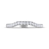 Thumbnail Image 3 of THE LEO Diamond Wedding Band 1/4 ct tw 14K White Gold