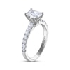 THE LEO Diamond Emerald & Round-Cut Engagement Ring 1-3/8 ct tw 14K White Gold
