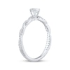 Thumbnail Image 2 of Adore Oval-Cut Diamond Twist Engagement Ring 1/2 ct tw 14K White Gold