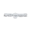 Thumbnail Image 2 of Oval-Cut Diamond Twist Engagement Ring 1/2 ct tw 14K White Gold