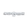 Thumbnail Image 3 of Adore Oval-Cut Diamond Twist Engagement Ring 1/2 ct tw 14K White Gold