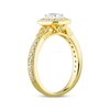 Thumbnail Image 2 of Emerald-Cut Diamond Vintage-Inspired Engagement Ring 3/4 ct tw 14K Yellow Gold