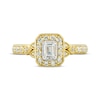 Thumbnail Image 3 of Emerald-Cut Diamond Vintage-Inspired Engagement Ring 3/4 ct tw 14K Yellow Gold