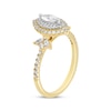 Thumbnail Image 2 of Adore Marquise-Cut Diamond Engagement Ring 3/4 ct tw 14K Two-Tone Gold