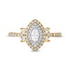 Thumbnail Image 3 of Adore Marquise-Cut Diamond Engagement Ring 3/4 ct tw 14K Two-Tone Gold