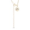 Thumbnail Image 2 of Disney Treasures Diamond Mickey Mouse Necklace 1/8 ct tw 10K Yellow Gold 19"