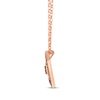 Thumbnail Image 2 of Le Vian Diamond Heart Necklace 1/2 ct tw 14K Strawberry Gold 19"
